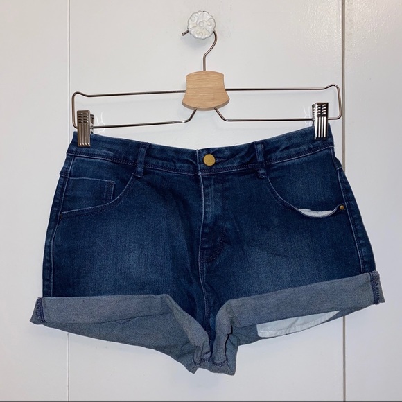 ZARA High-Waisted Jean Shorts - Picture 1 of 2